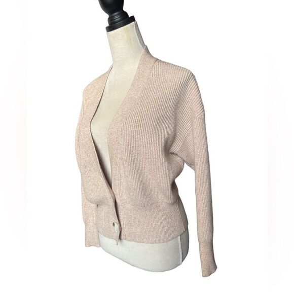 Beginning Boutique Carley Pink Button Down Oversized Drop Sleeve Cardigan (S/M) - Picture 7 of 15